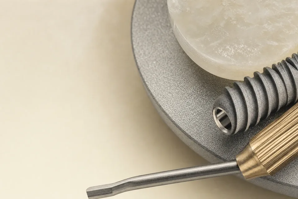 Close study of implant materials and instruments